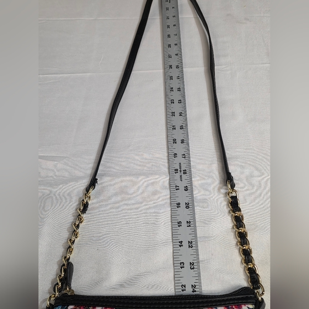 Nicole By Nicole Miller Pansy Multicolor Crossbody Bag With Goldtone Hardware - Picture 2 of 13